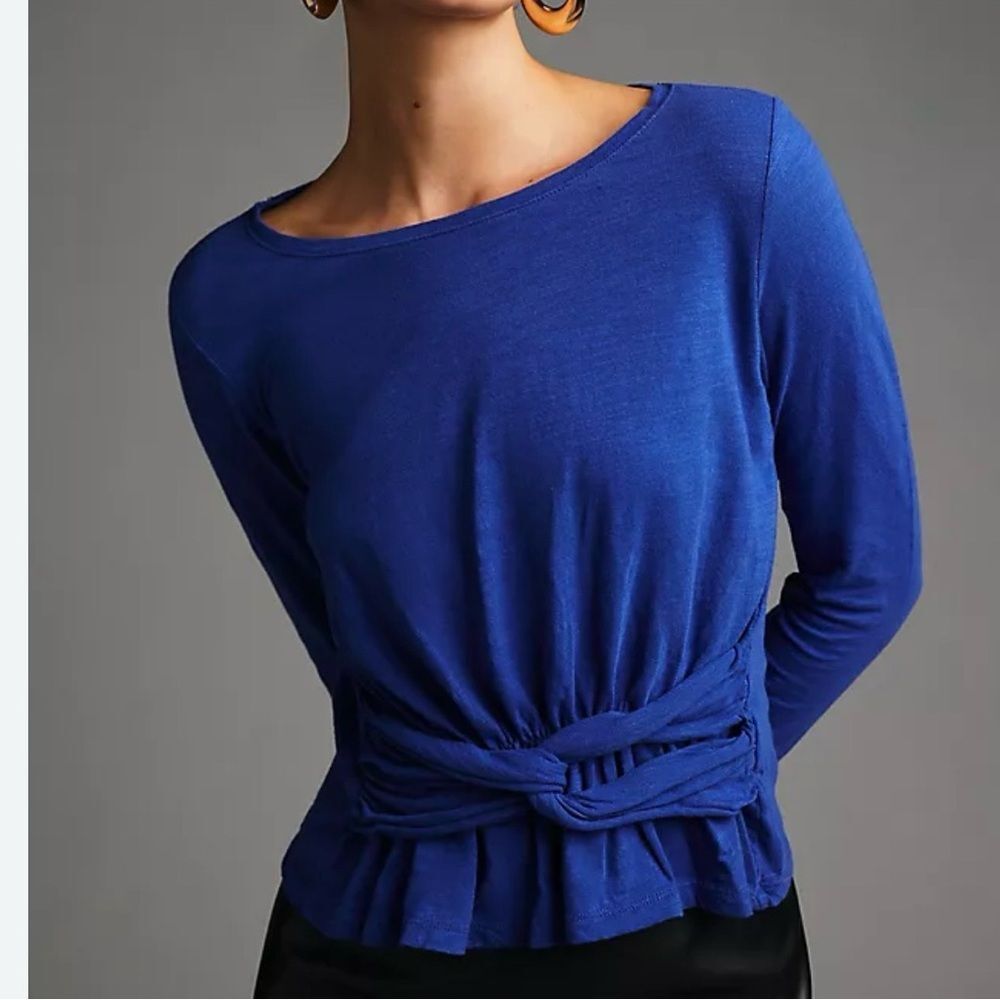 Pilcro Anthropologie Long Sleeve Twist Tee NWT